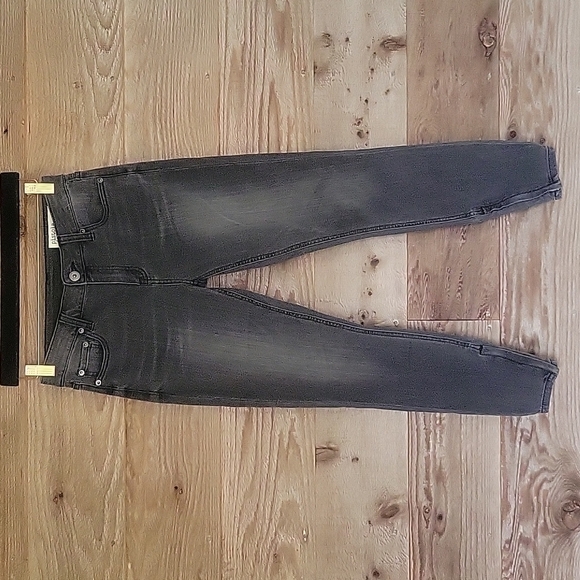 Pistola Washed Black Skinny Jeans with Zippers at the Ankles Size 27 - Picture 1 of 6